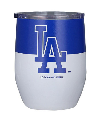 Изогнутый стакан из нержавеющей стали Los Angeles Dodgers 16 унций с цветными блоками Logo Brand