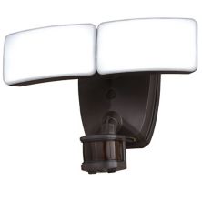 Zeta 2 Light LED Outdoor Motion Sensor Adjustable Security Flood Light Bronze Vaxcel