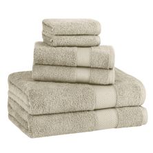 Классические турецкие полотенца из натурального хлопка, мягкие впитывающие роскошные предметы Madison, набор из 8 предметов с 2 банными полотенцами, 2 полотенцами для рук, 2 мочалками и 2 ковриками для ванной Classic Turkish Towels