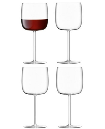 Borough Wine Glass 15 oz Clear x 4 LSA International