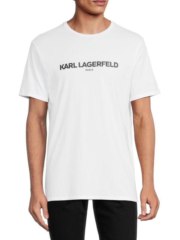 Мужская Хлопковая Футболка Karl Lagerfeld Paris Karl Lagerfeld Paris