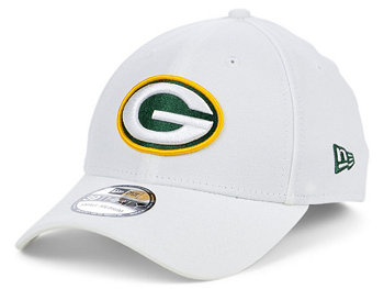 Green Bay Packers White Team Classic 39THIRTY Кепка New Era