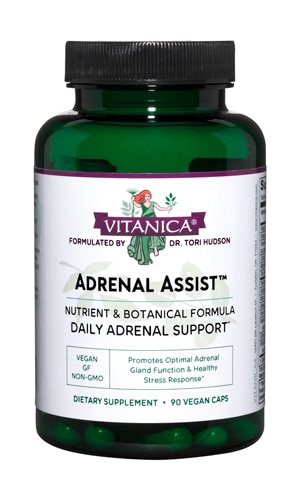 Adrenal Assist™ для поддержки надпочечников 90 вегетарианских капсул Vitanica