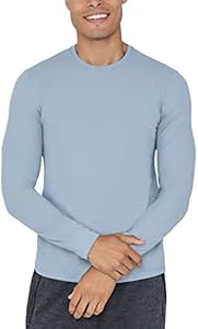 90 Degree By Reflex Ultra Soft Crew Neck Long Sleeve Shirt for Men 90 Degree By Reflex