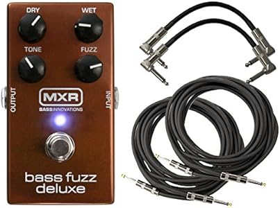 MXR M84 Bass Fuzz Deluxe педаль + 4 бесплатных кабеля, резонирующий и яркий звук для современного басиста MXR