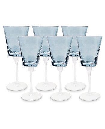 Hammered Wine Glasses, Set of 6 Vivience