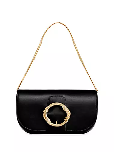 Snake Ring Leather Crossbody Bag Rebecca Minkoff