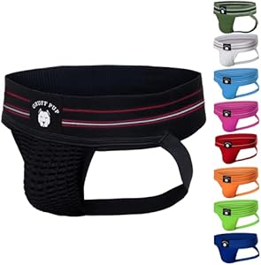 Jockstrap Gruff Pup Quarterback для Мужчин, 96% Полиэстер, 4% Спандекс, Удобный и Красивый Gruff Pup