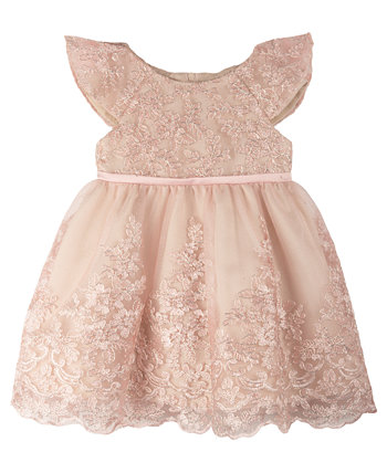 Платье для маленьких девочек с кружевной вышивкой Rare Editions