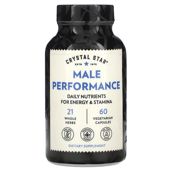 Male Performance, 60 Vegetarian Capsules (Вегетарианские капсулы) Crystal Star