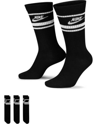 Набор из трех черных/белых носков Nike Sportswear Everyday Essential Essential Nike