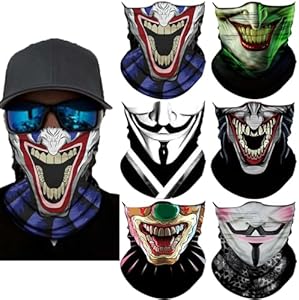 Балаклава Sidasion Neck Gaiter Mask, UV Protection Bandana Gator Face Cover Covering Mask, Tube Scarf, Neck Warmer Balaclava, Headband Sidasion