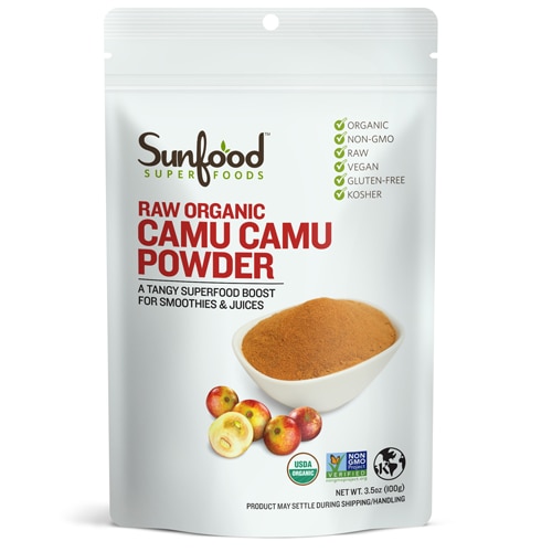 Необработанный органический порошок каму-каму — 3,5 унции Sunfood