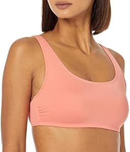 Amazon Essentials Women's Scoop Neck Swim Crop Top Amazon Essentials