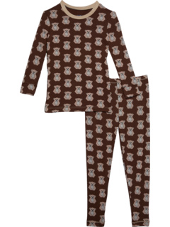 Пижамный комплект с длинным рукавом (для больших детей) KicKee Pants