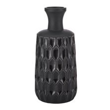 Elements Black Textured Decorative Vase Table Decor Elements
