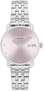 Coach Elliot Women's Watch - 2H Quartz Watch with Link Bracelet - Water Resistant 3 ATM/30 Meters - Premium Fashion - Classic Minimalist Design for Everyday Wear - 28mm (Small) COACH