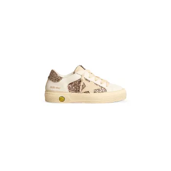 Girl's May Glitter Star Low-Top Sneakers GOLDEN GOOSE