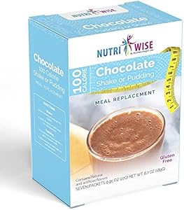 NutriWise - Chocolate Meal Replacement Diet Shake, 100 Calories, 15g Protein NutriWise