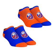 Women's Rock Em Socks New York Islanders Core Team 2-Pack Low Cut Ankle Sock Set Unbranded