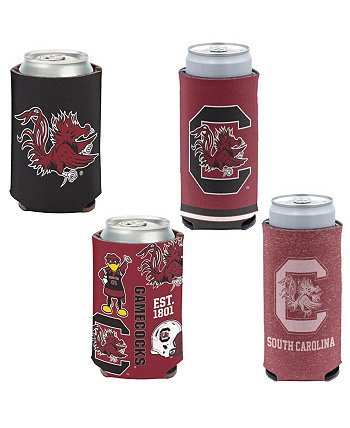 South Carolina Gamecocks 4-Pack 12oz. Can Slim Can Cooler Set Wincraft