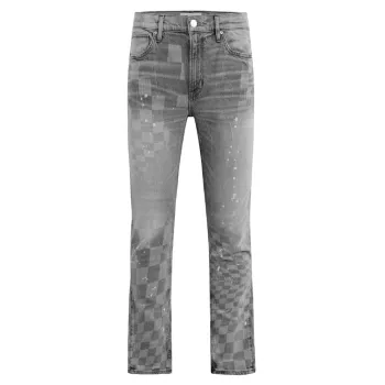 Расклешенные джинсы Walker Kick в клетку Hudson Jeans