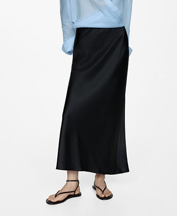 Women's Midi Satin Skirt MANGO