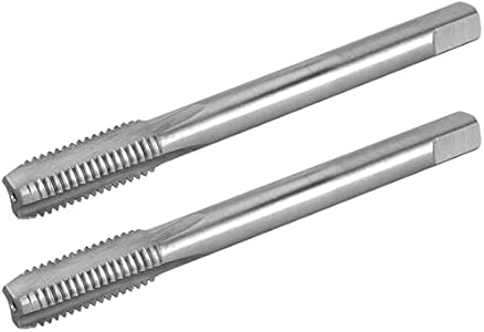 Burkit 2pcs M7 X 0.75 Thread Tap Right Hand, HSS M7 x 0.75 Straight Fluted Machine Tap Burkit