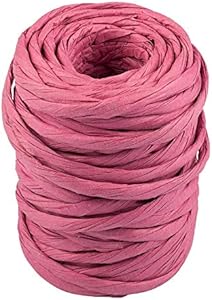 JAM Paper® Twisted Kraft Ribbon - 3/8" Wide x 25 Yards - Pink - Rolls Sold Individually JAM Paper