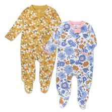 Baby Girl HONEST BABY CLOTHING Organic 2-Pack Sleep & Plays HONEST BABY CLOTHING