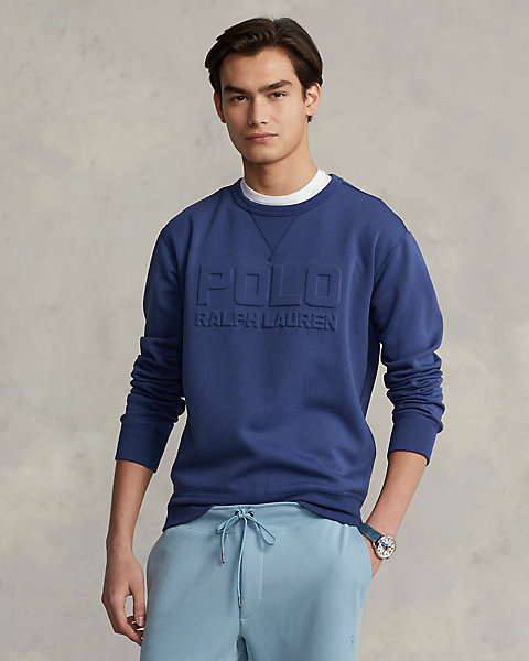Logo-Embossed Double-Knit Sweatshirt Ralph Lauren