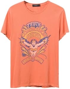 Junk Food Clothing Officially Licensed Women's Wonder Woman Character Tee Junk Food Closet