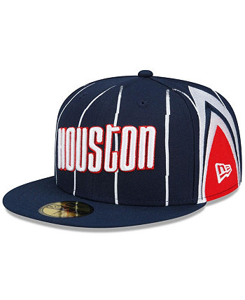 Men's Navy Houston Rockets 2021, 22 City Edition Official 59FIFTY Fitted Hat New Era