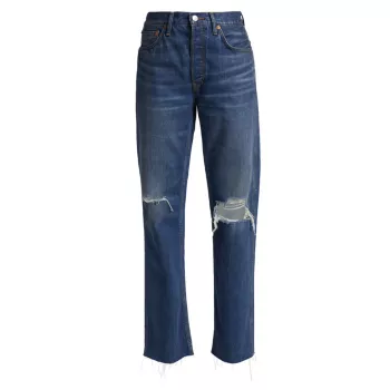 Свободные джинсы с высокой посадкой в стиле 90-х годов Re/Done