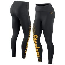Женские черные леггинсы-кроссоверы Nike Pittsburgh Steelers Yard Line Nike