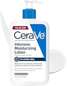 CeraVe Intensive Moisturizing Lotion | Hydro-Urea + Shea Butter | Body Lotion For Dry Skin | Relieves Signs Of Extra Dry Skin | Non Greasy Hydrating Lotion For Rough, Tight, Red & Itchy Skin | 16oz CeraVe