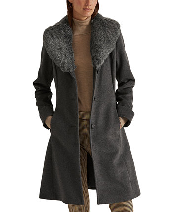 Маленькое пальто Walker с отделкой из искусственного меха, созданное для Macy's Ralph Lauren