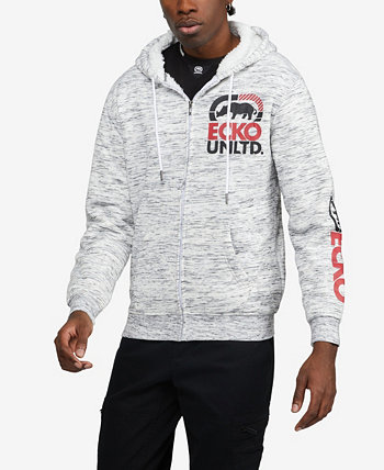 Men's Big and Tall Stacked Up Sherpa Hoodie Ecko Unltd