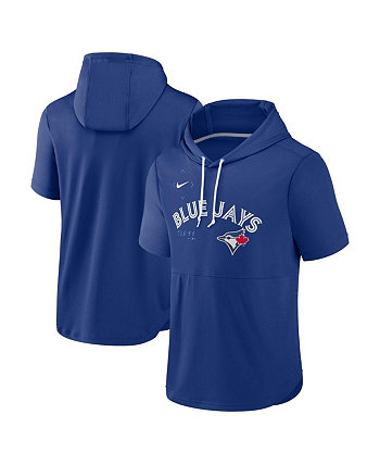 Men's Royal Toronto Blue Jays Springer Short Sleeve Team Pullover Hoodie Nike