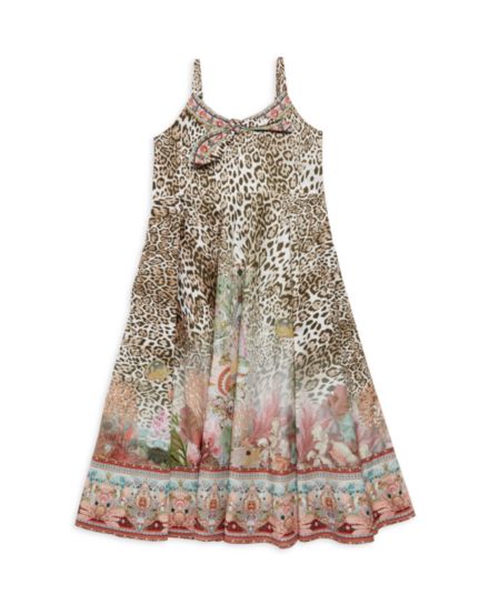 Платье-трапеция с леопардовым принтом для маленьких девочек Milla by CAMILLA