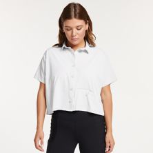 Женская укороченная тканая рубашка с воротником FLX FLX