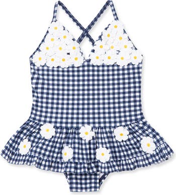 Daisy Gingham Skirted One-Piece Swimsuit Little Me