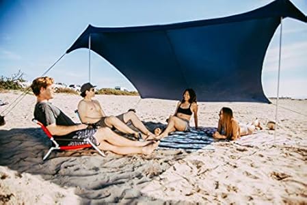 Neso Tents Grande Beach Tent, 7ft Tall, 9 x 9ft, Reinforced Corners and Cooler Pocket Neso