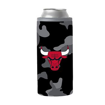 Chicago Bulls 12oz. Black Camo Slim Can Cooler Logo Brand