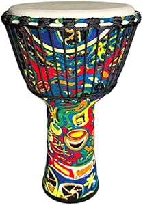 Djembe Drum 10inch Musical Instruments Hand Drums, Adult African Drums，Musician Gifts (Lemon) KUYT