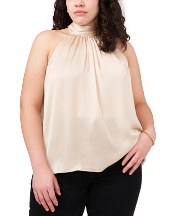 Trendy Plus Size High-Neck Halter Top 1.STATE