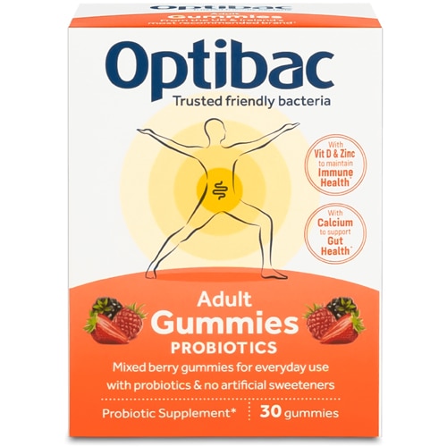 Optibac Probiotics Adult Gummies Mixed Berry — 30 жевательных конфет Optibac