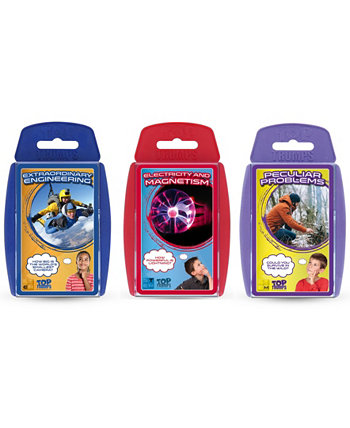 Engineering, Electricity and Magnetism, Peculiar Problems Quiz Tt-Ast Stem Game Set, 3 Pieces Top Trumps
