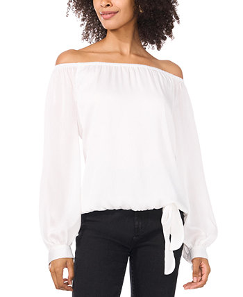 Women's Off-The-Shoulder Tie-Hem Top Vince Camuto