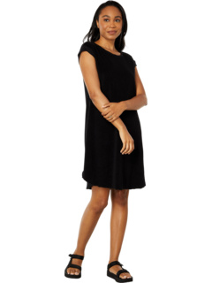 Платье с круглым вырезом и короткими рукавами из махровой ткани Mod-o-doc
